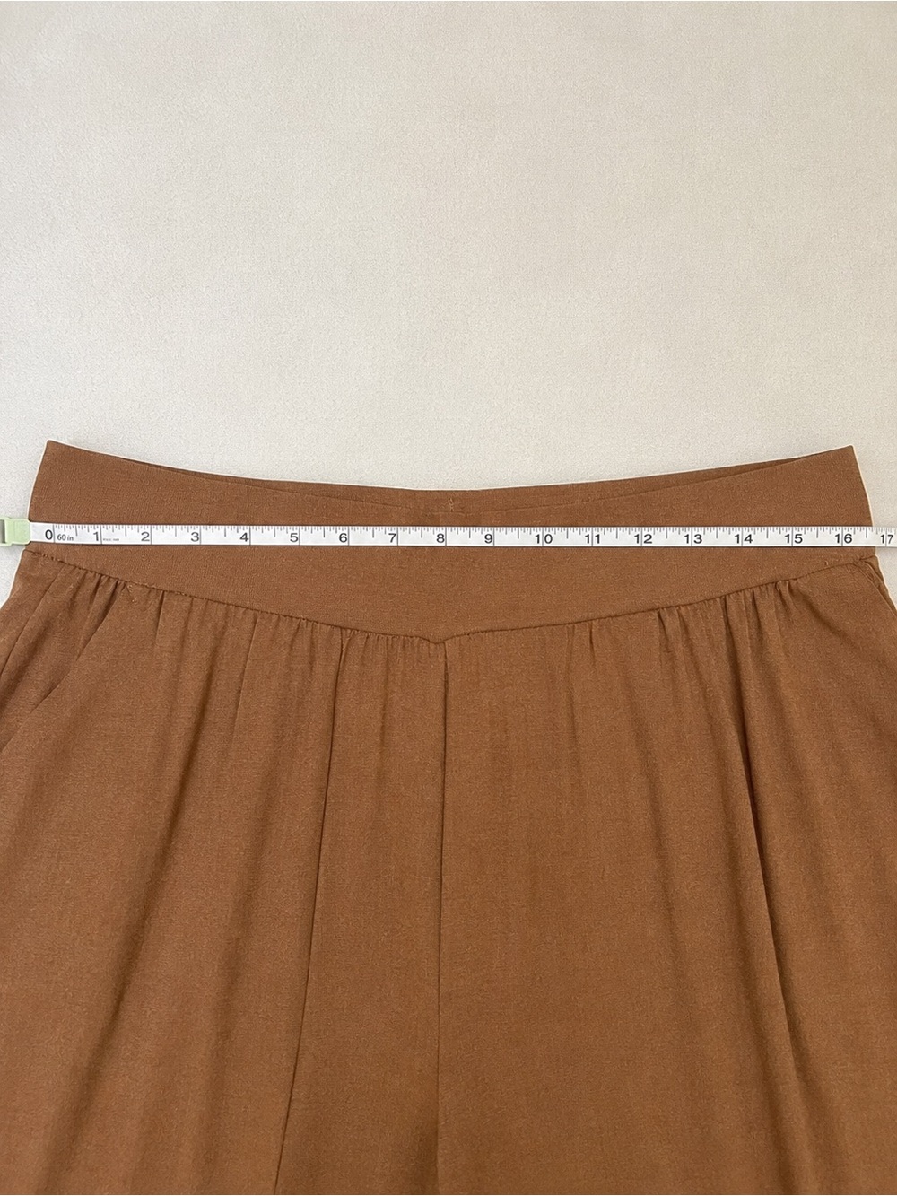 *NWT* Roamans Camel Stretch Wide Leg Crop Pant - Size 12 - Picture 6 of 7